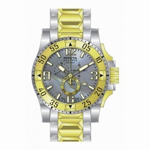 Invicta Excursion Chronograph Silver Dial Two-tone Men's Watch 15333