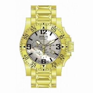 Invicta Excursion Chronograph Silver Dial Yellow Gold-plated Men's Watch 80560