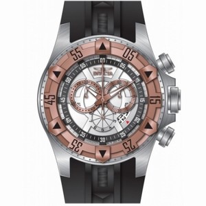 Invicta Excursion Chronograph Silver-tone Dial Rose-tone PVD Men's Watch 12696