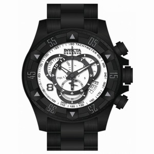 Invicta Excursion Chronograph White Dial Black Black Ion-plated Men's Watch 80628