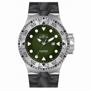 Invicta Excursion Green Dial Black Silicone Men's Watch 14436