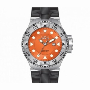 Invicta Excursion Orange Dial Black Silicone Men's Watch 14437