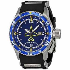 Invicta Flight Collection Black Polyurethane Men's Watch 1761