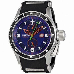Invicta Flight Collection Blue Dial Black Rubber Men's Watch 1751