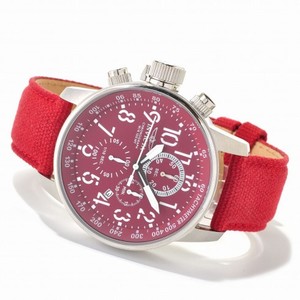 Invicta Force Lefty Chronograph Burgundy Dial Burgundy Nylon Men's Watch 11523