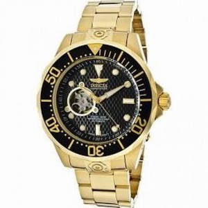 Invicta Grand Diver Automatic Black Dial Black Ion-plated Men's Watch  13709