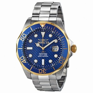 Invicta Grand Diver Blue Carbon Fiber Dial Men's Watch 12566