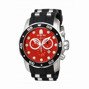 Invicta Grand Diver Red Dial Swiss Chronograph Quartz Ladies Watch 6979