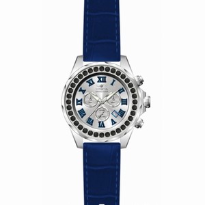 Invicta Grand Diver Silver Dial Blue Leather Men's Watch 14923