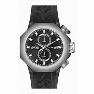 Invicta I Force Chronograph Black Dial Black Polyurethane Men's Watch 16913