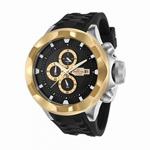 Invicta I Force Chronograph Black Dial Black Silicone Men's Watch 16897
