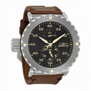 Invicta I-Force Black Dial Brown Leather Men's Watch 14636