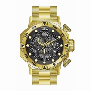 Invicta I-Force Chronograph Black Dial 18kt Gold-plated Men's Watch 19182