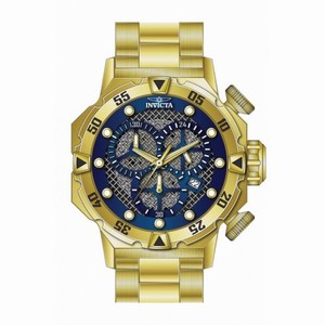 Invicta I-Force Chronograph Blue Dial 18kt Gold-plated Men's Watch 19183
