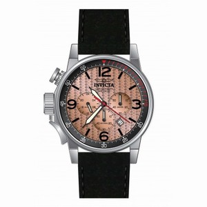 Invicta I-Force Chronograph Rose Dial Black Leather Men's Watch 20134