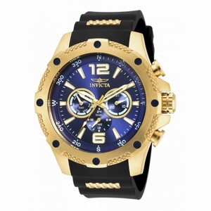 Invicta I-Force Multi-Function Blue Dial Black Polyurethane Men's Watch 19659