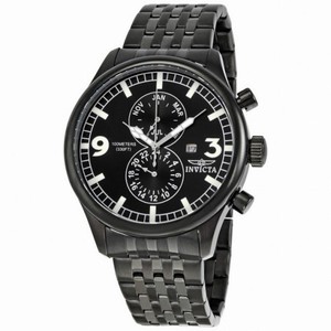 Invicta II Black Ion Plated Stainless Steel Men's Watch 0367