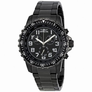 Invicta II Chronograph Black Dial Gunmetal Ion-plated Men's Watch 1328