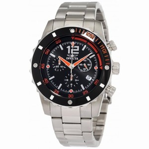 Invicta II Chronograph Black Dial Stainless Steel Men's Watch 1245