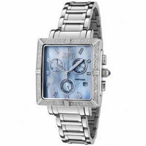 Invicta II Collection Chronograph Blue Mother of Pearl Dial Stainless Steel Ladies Watch 0451