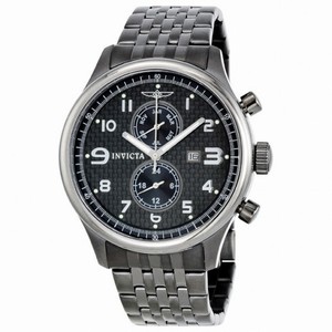 Invicta II Collection Dual Time Black Dial Watch 0368