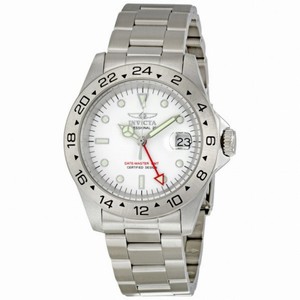 Invicta II Date Master GMT White Dial Men's Watch 9402