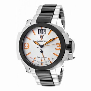 Invicta Imperious White Dial Stainless Steel and Ceramic Men's Watch IMP1051