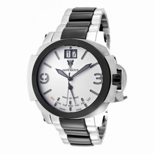 Invicta Imperious White Dial Stainless Steel and Ceramic Men's Watch IMP1052