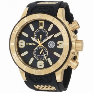 Invicta Jason Taylor Black Dial Black Polyurethane Men's Watch 13688