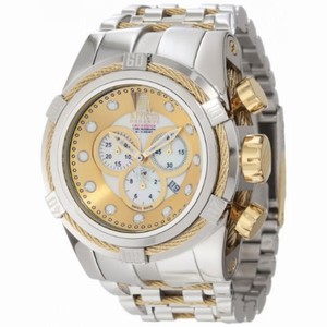 Invicta Jason Taylor Bolt Reserve Gold Dial Stainless Steel Men's Watch 12952