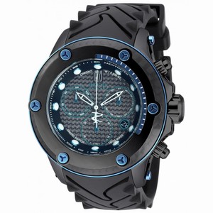 Invicta Jason Taylor Chronograph Black Dial Black Polyurethane Men's Watch 17825