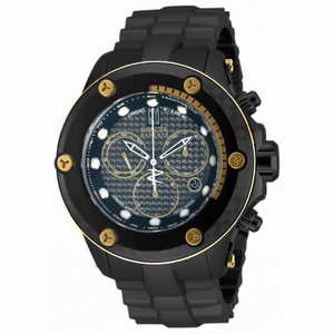 Invicta Jason Taylor Chronograph Black Dial Black Polyurethane Men's Watch 17827