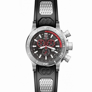 Invicta Jason Taylor Chronograph Black Dial Black Polyurethane Men's Watch 19575