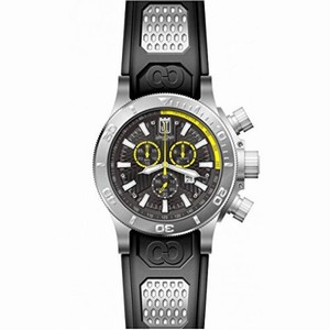 Invicta Jason Taylor Chronograph Black Dial Black Polyurethane Men's Watch 19576
