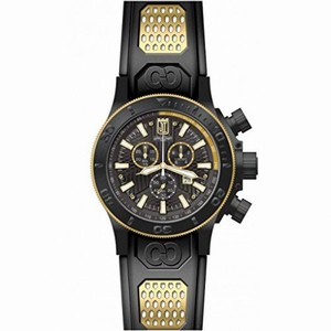 Invicta Jason Taylor Chronograph Black Dial Black Polyurethane Men's Watch 19577