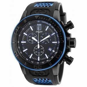 Invicta Jason Taylor Chronograph Black Dial Black Polyurethane Men's Watch 19578
