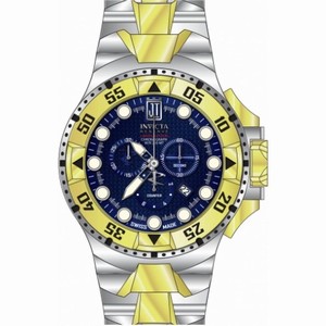Invicta Jason Taylor Chronograph Blue Carbon Fiber Dial Two-tone Men's Watch 18335