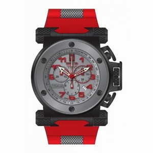 Invicta Jason Taylor Chronograph Grey Dial Red Rubber Men's Watch 14517