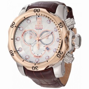 Invicta Jason Taylor Chronograph Silver Dial Rose Gold-Tone Men's Watch 12961