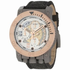 Invicta Jason Taylor Chronograph Silver Dial Rose Gold-Tone Titanium Men's Watch 13050