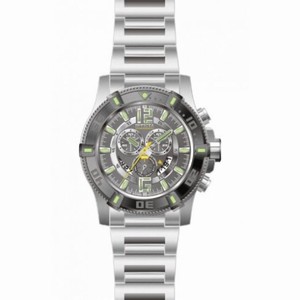 Invicta Luminary Chronograph Gunmetal Dial Stainless Steel Men's Watch 13643