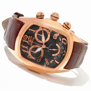 Invicta Lupah Chronograph Black Dial Rose Gold-Tone Stainless Steel Men's Watch 13004