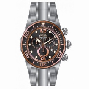 Invicta Lupah Chronograph Black Dial Stainless Steel Men's Watch 14202