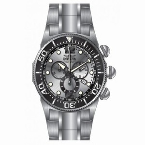 Invicta Lupah Chronograph Silver-tone Dial Stainless Steel Men's Watch 14199