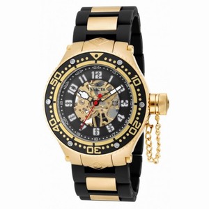 Invicta Mechanical Corduba Black Skeleton Black Polyurethane Men's Watch 17248