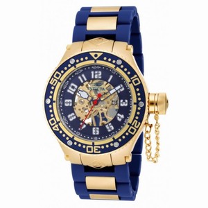 Invicta Mechanical Corduba Blue Skeleton Blue Polyurethane Men's Watch 17247