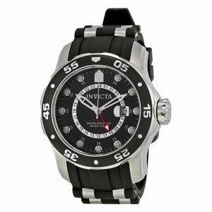Invicta Men's Pro Diver Scuba Swiss GMT Black Dial Watch 6987