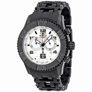 Invicta Men's Sea Spider Chronograph Black Polyurethane Watch 1776