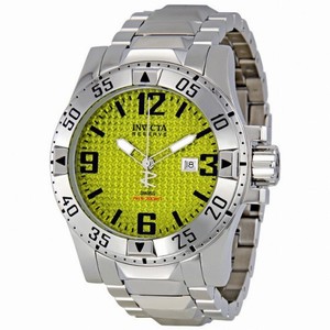 Invicta Men's Signature Reserve 200 Meter Yellow Dial Swiss Dive Watch 7264