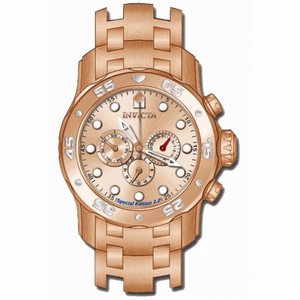 Invicta Multi-Function Rose Dial Rose Gold-tone Men's Watch 15047